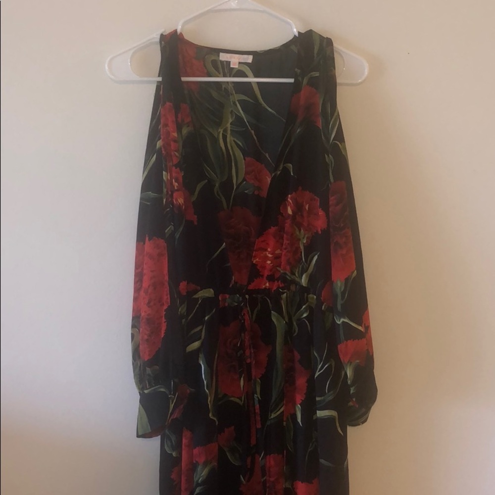 Gorgeous long v neck sexy maxi dress